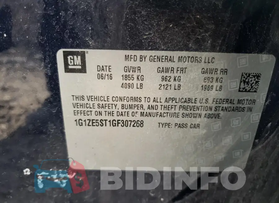 1G1ZE5ST1GF307268 Photo# 12