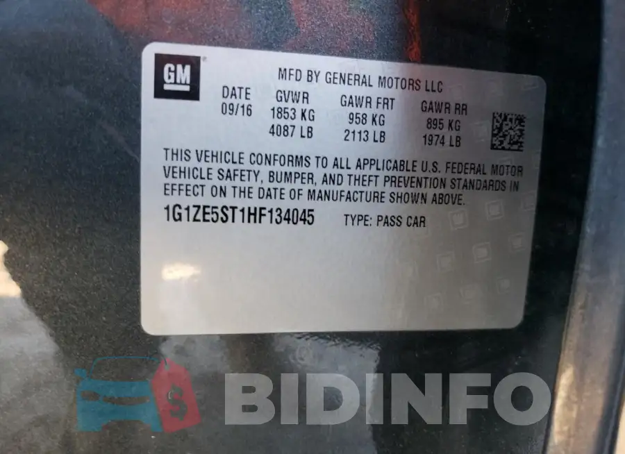 1G1ZE5ST1HF134045 Photo# 12