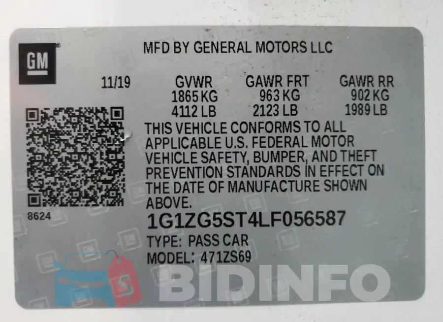 1G1ZG5ST4LF056587 Photo# 12