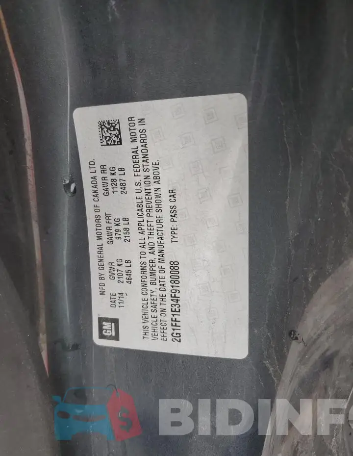 2G1FF1E34F9180088 Photo# 13