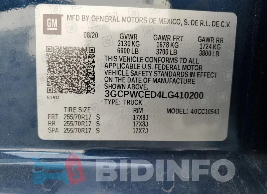 3GCPWCED4LG410200 Photo# 12