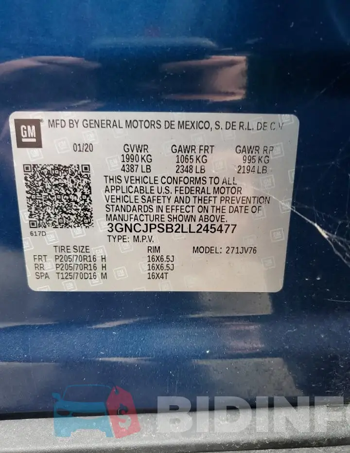 3GNCJPSB2LL245477 Photo# 12