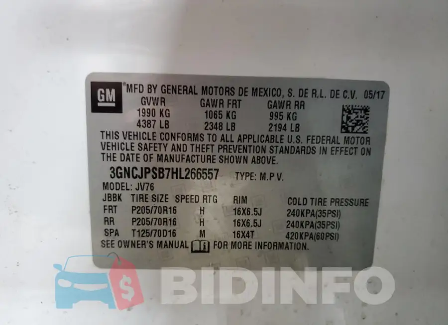 3GNCJPSB7HL266557 Photo# 13