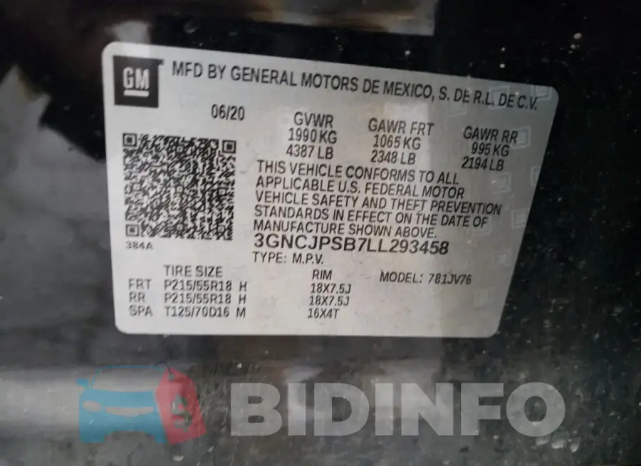 3GNCJPSB7LL293458 Photo# 12