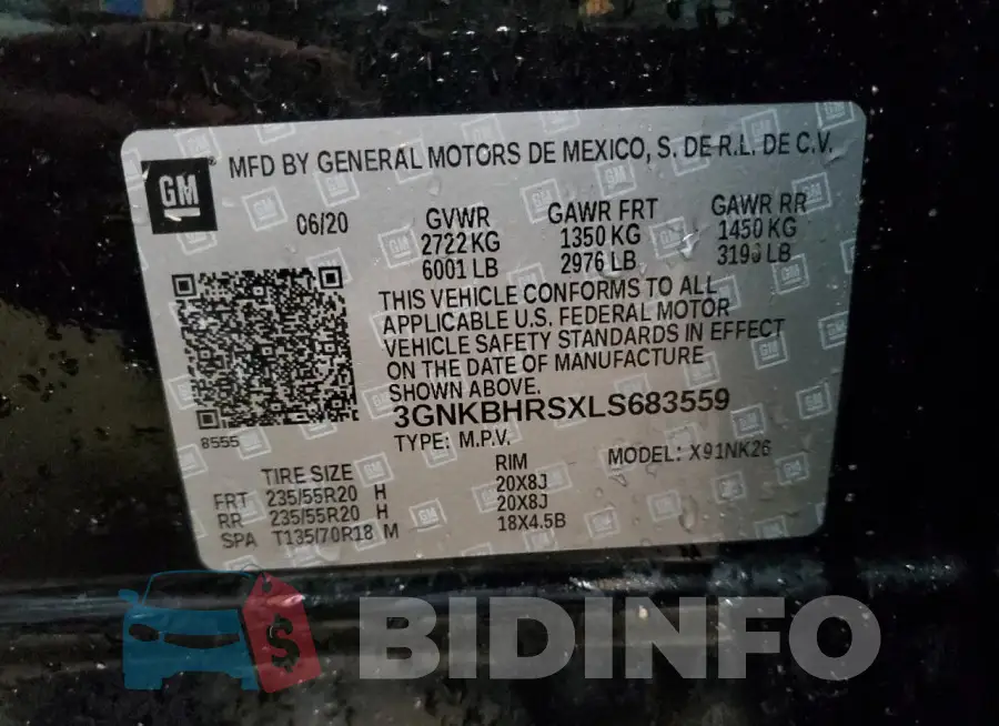 3GNKBHRSXLS683559 Photo# 14