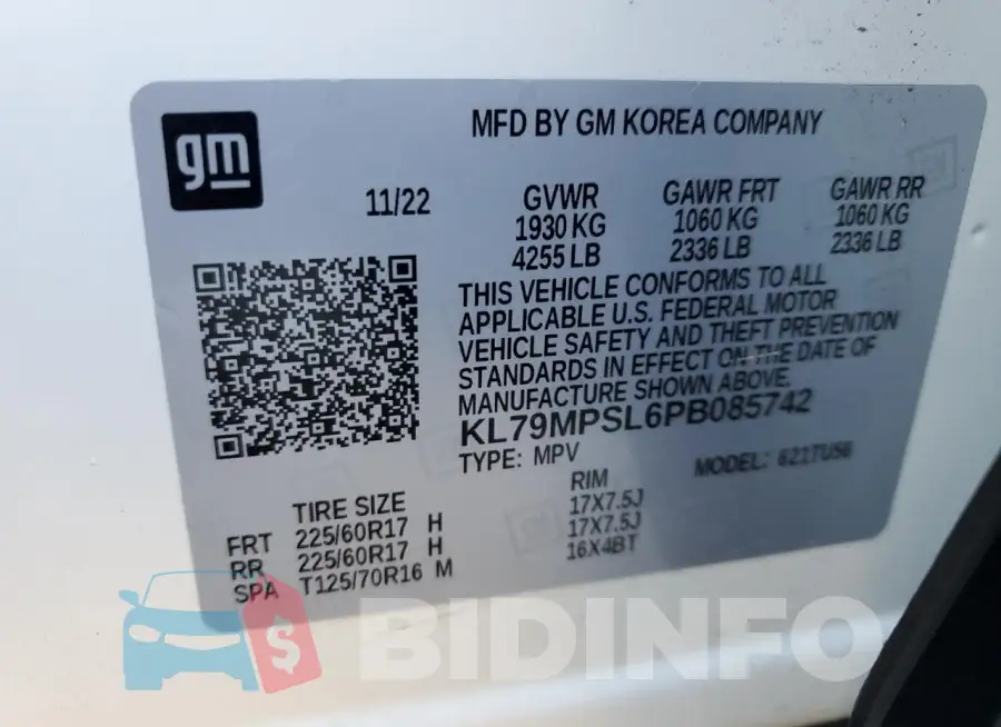 KL79MPSL6PB085742 Photo# 13
