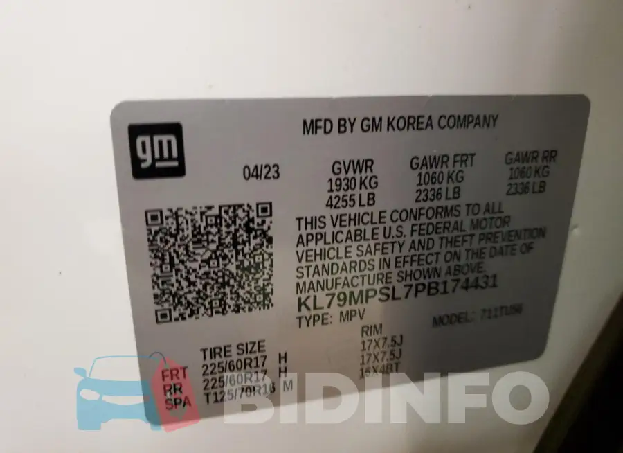 KL79MPSL7PB174431 Photo# 12