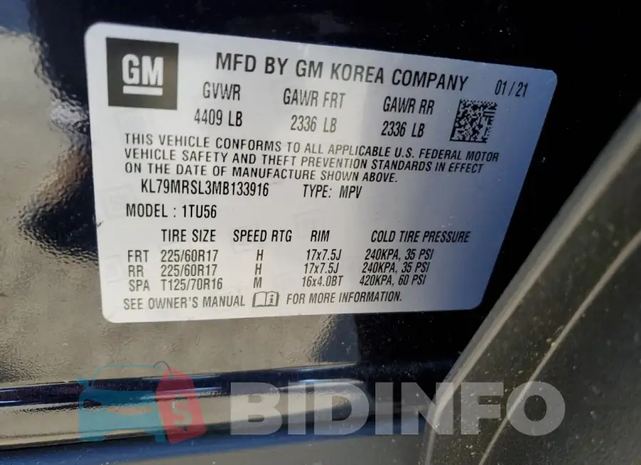 KL79MRSL3MB133916 Photo# 12