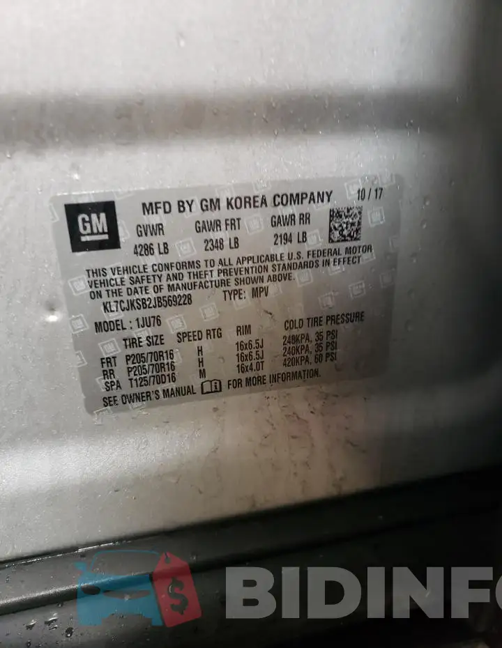 KL7CJKSB2JB569228 Photo# 13