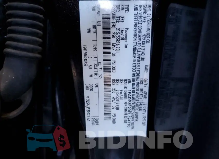 1FADP3F20FL324716 Photo# 12