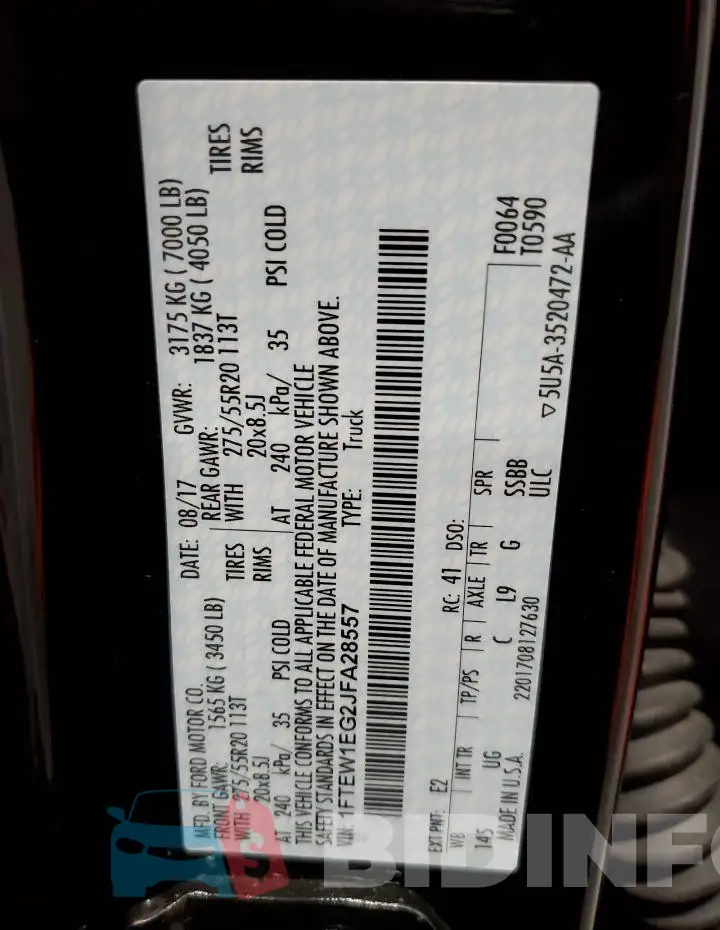 1FTEW1EG2JFA28557 Photo# 12
