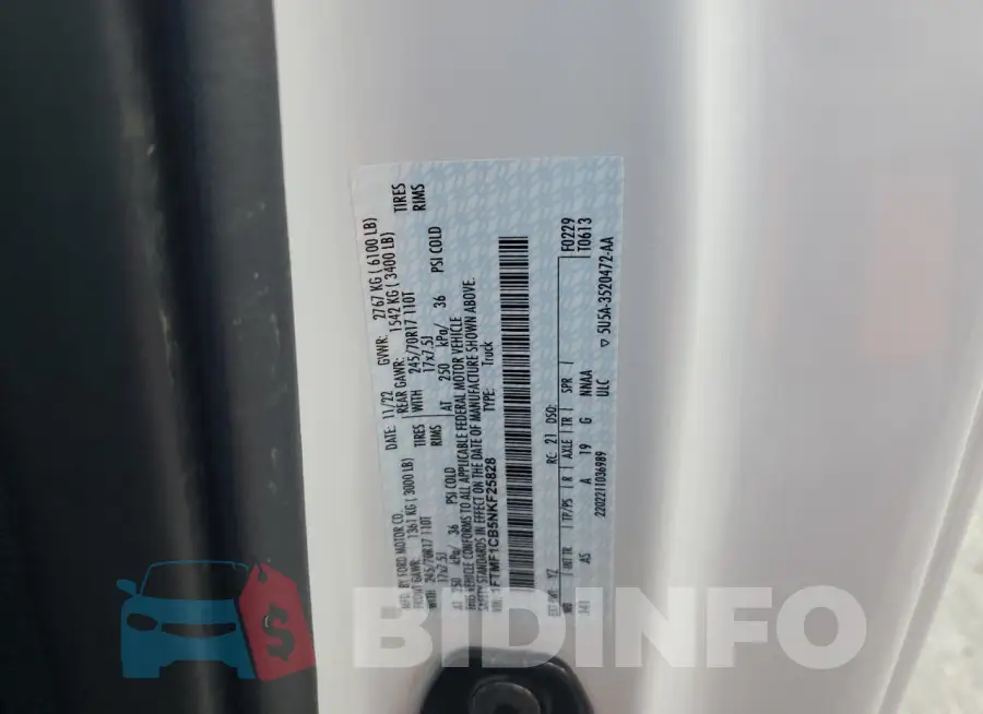 1FTMF1CB5NKF25828 Photo# 12