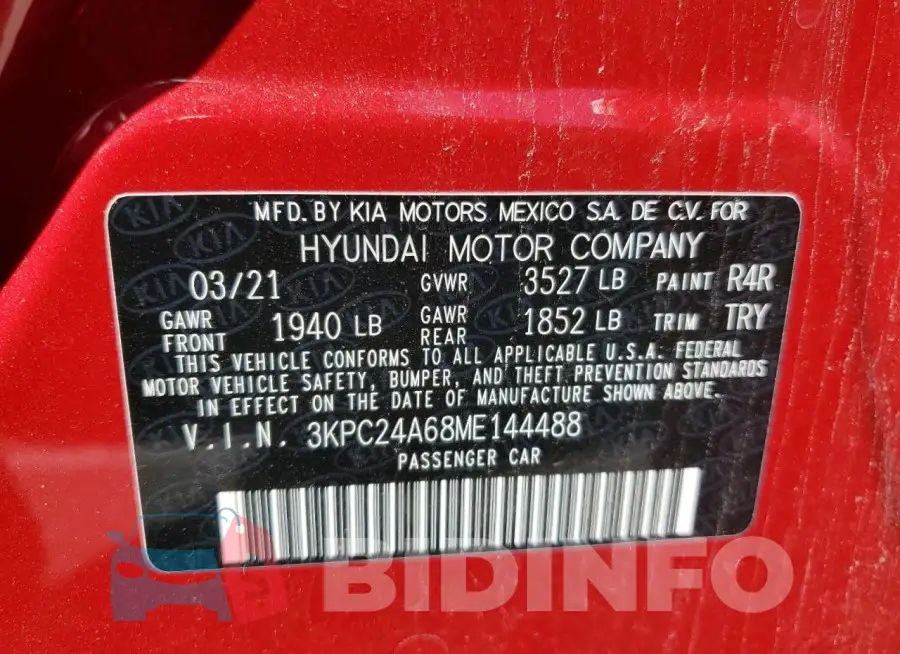 3KPC24A68ME144488 Photo# 12