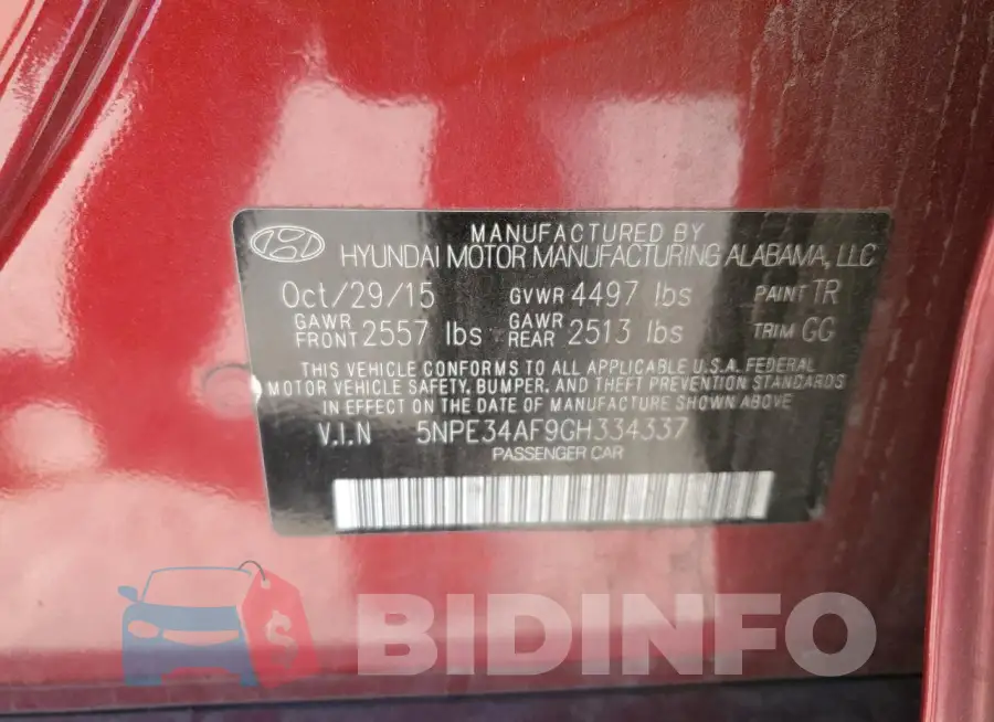 5NPE34AF9GH334337 Photo# 12