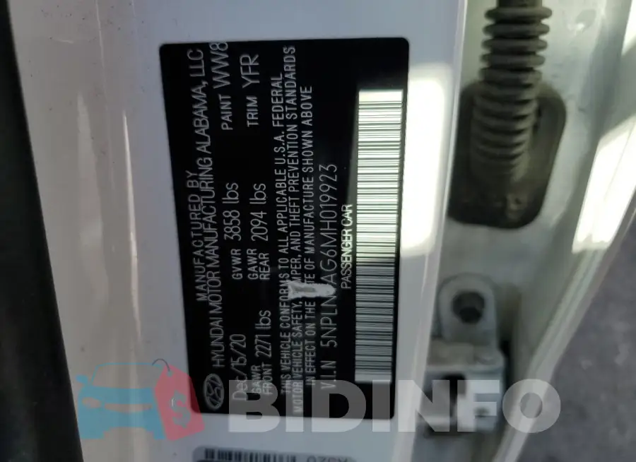 5NPLN4AG6MH019923 Photo# 12