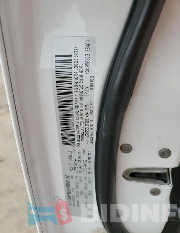 3C6UR5CL5FG511404 Photo# 12