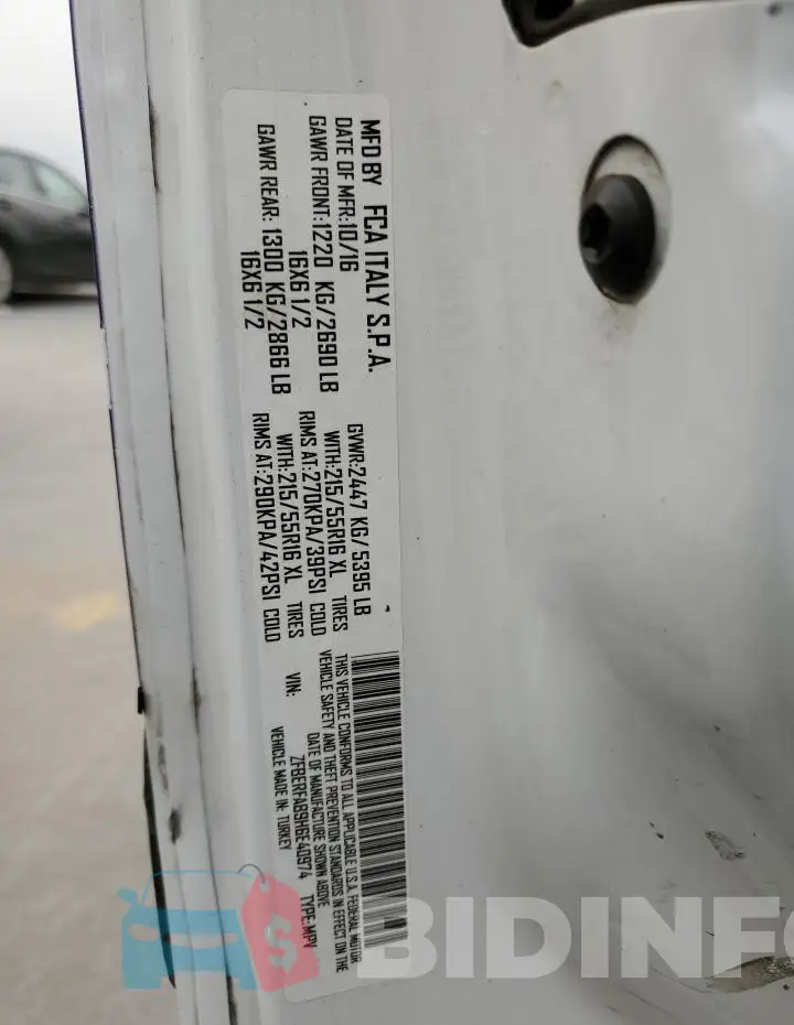 ZFBERFAB9H6E40974 Photo# 13