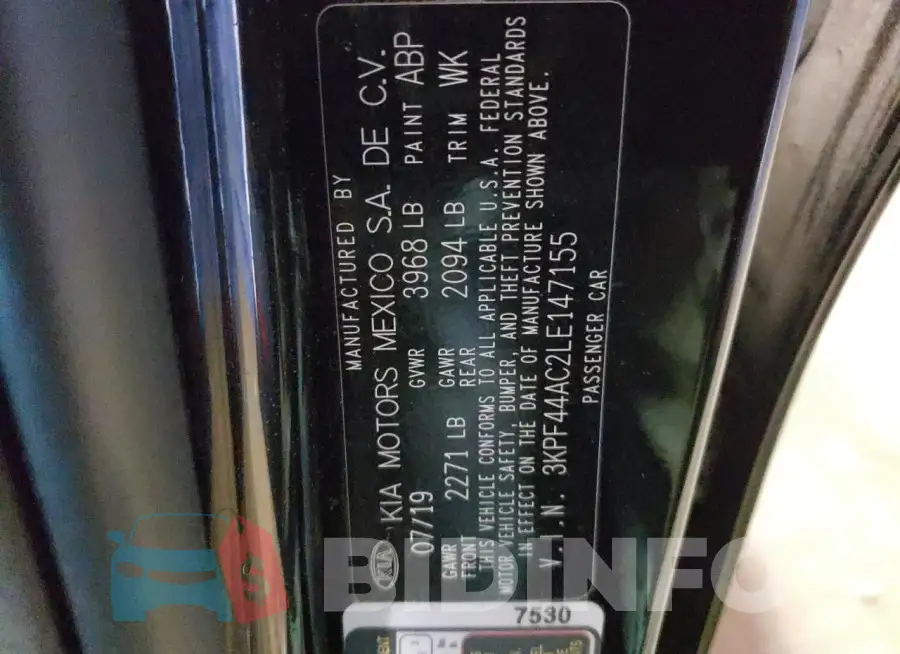 3KPF44AC2LE147155 Photo# 12