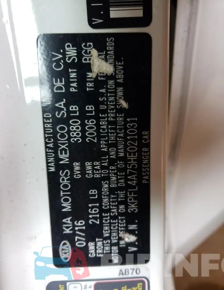 3KPFL4A75HE021031 Photo# 12
