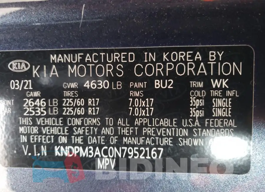 KNDPM3AC0N7952167 Photo# 14
