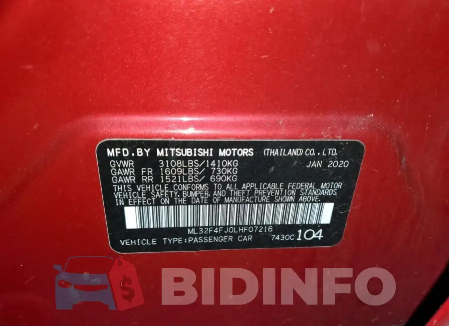 ML32F4FJ0LHF07216 Photo# 12