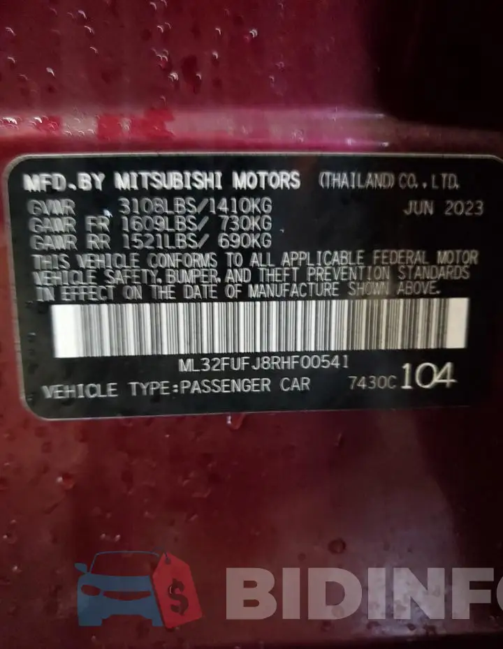 ML32FUFJ8RHF00541 Photo# 13