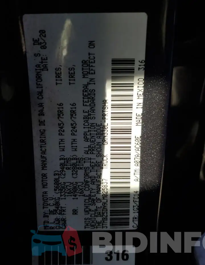 3TMBZ5DN9LM025837 Photo# 12