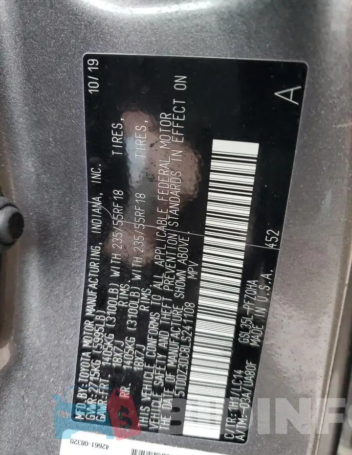 5TDDZ3DC8LS241108 Photo# 12