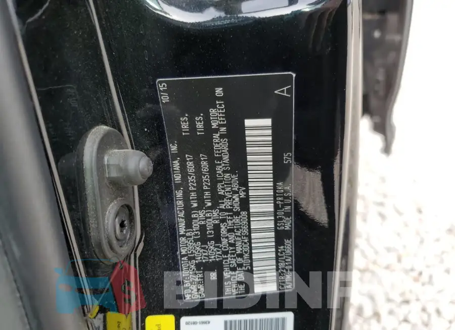5TDYK3DC4FS669008 Photo# 13