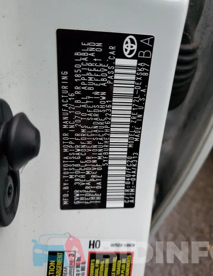 5YFBURHE2HP622361 Photo# 12