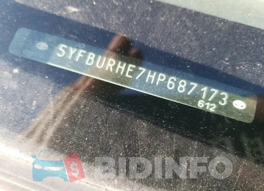 5YFBURHE7HP687173 Photo# 13