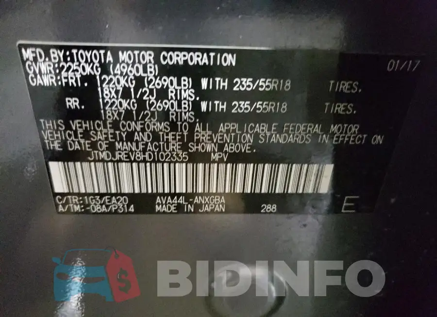JTMDJREV8HD102335 Photo# 13
