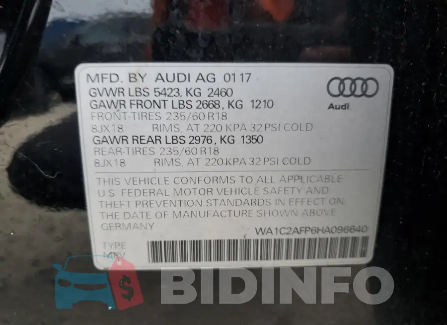 WA1C2AFP6HA096640 Photo# 13