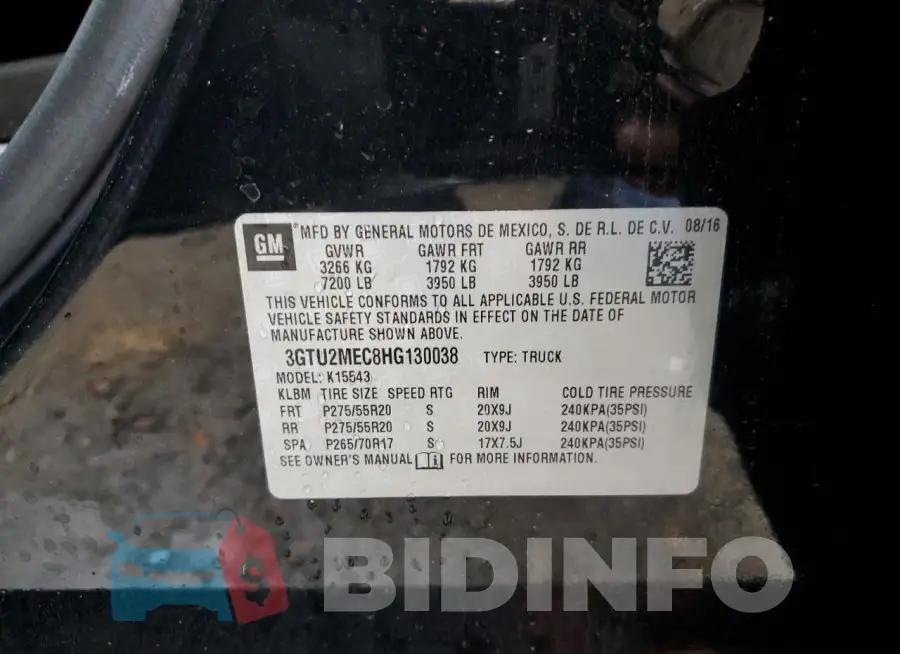3GTU2MEC8HG130038 Photo# 12