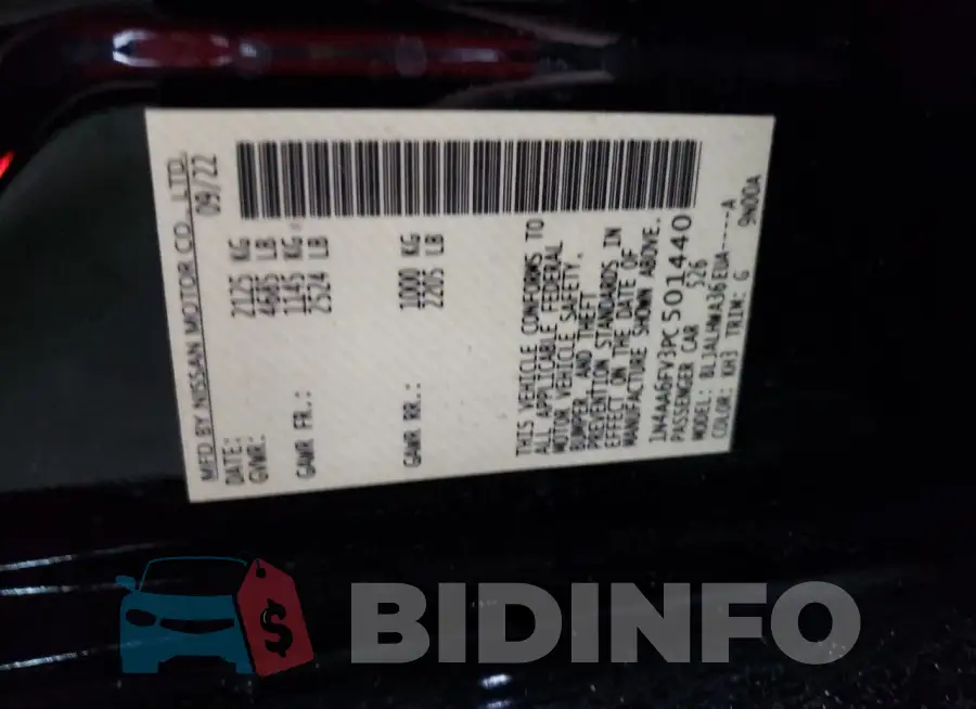 1N4AA6FV3PC501440 Photo# 12