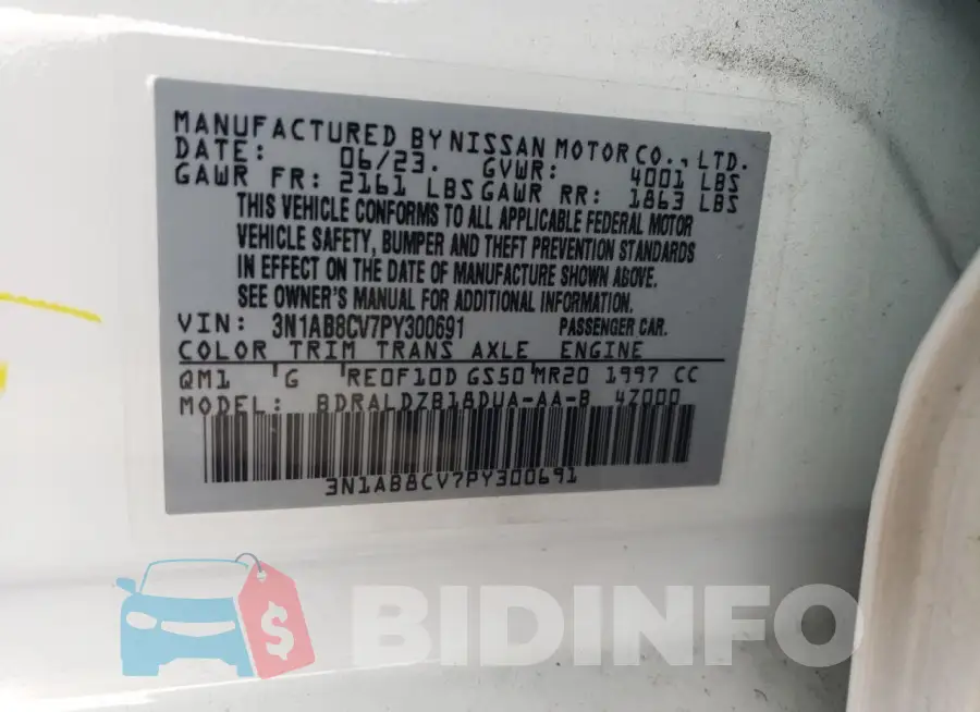 3N1AB8CV7PY300691 Photo# 12