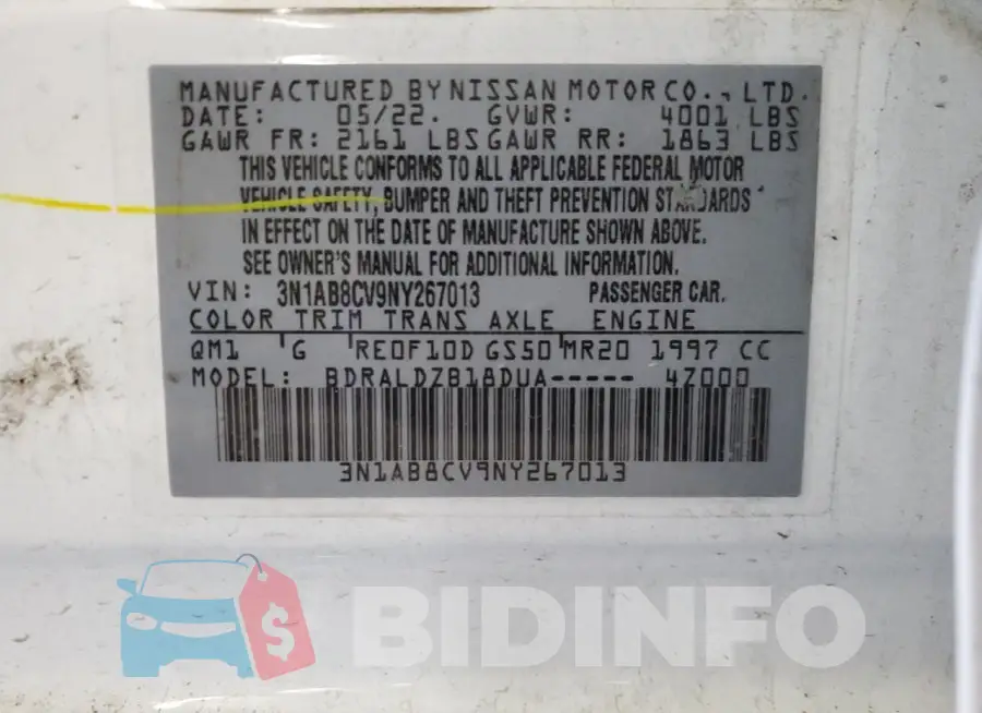 3N1AB8CV9NY267013 Photo# 12