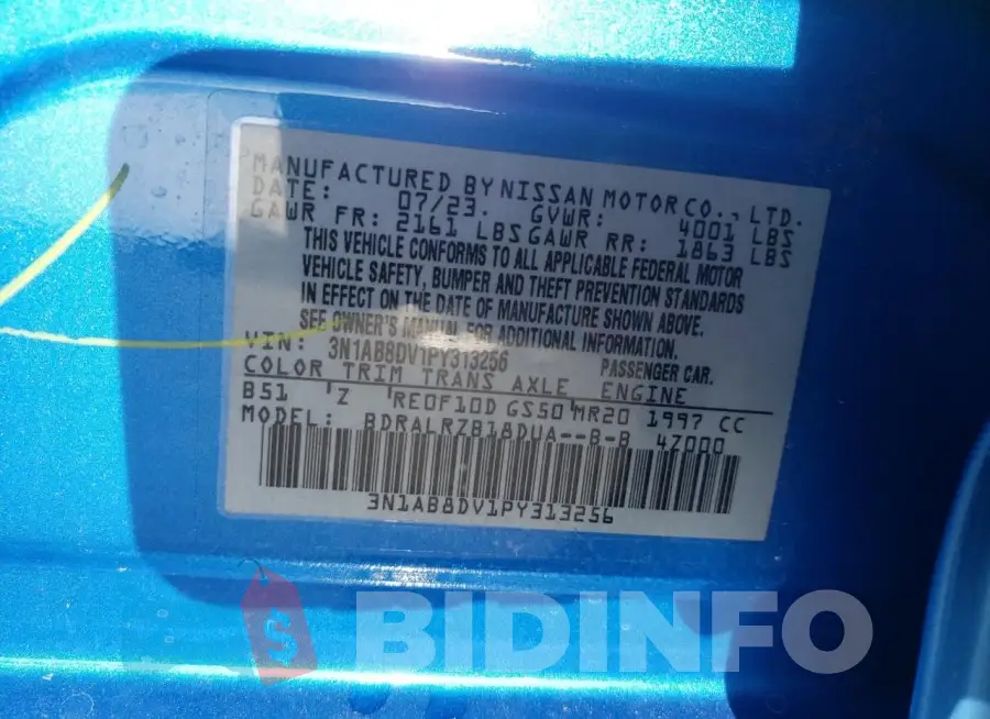 3N1AB8DV1PY313256 Photo# 12