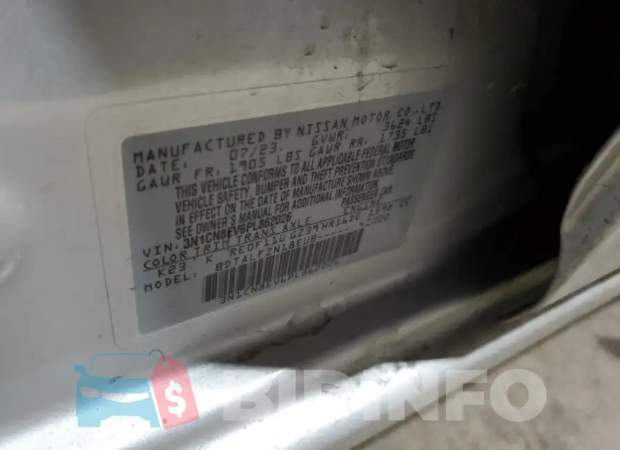 3N1CN8EV6PL862026 Photo# 12