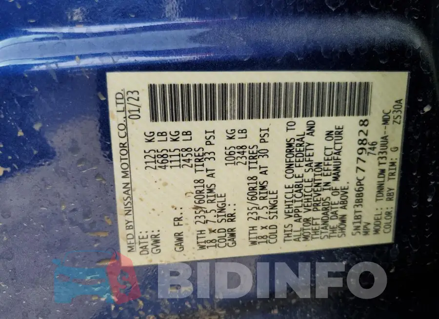 5N1BT3BB6PC779828 Photo# 13