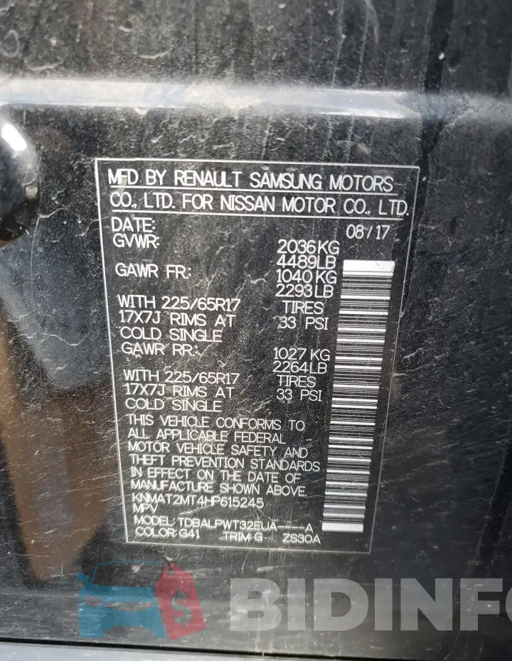 KNMAT2MT4HP615245 Photo# 12