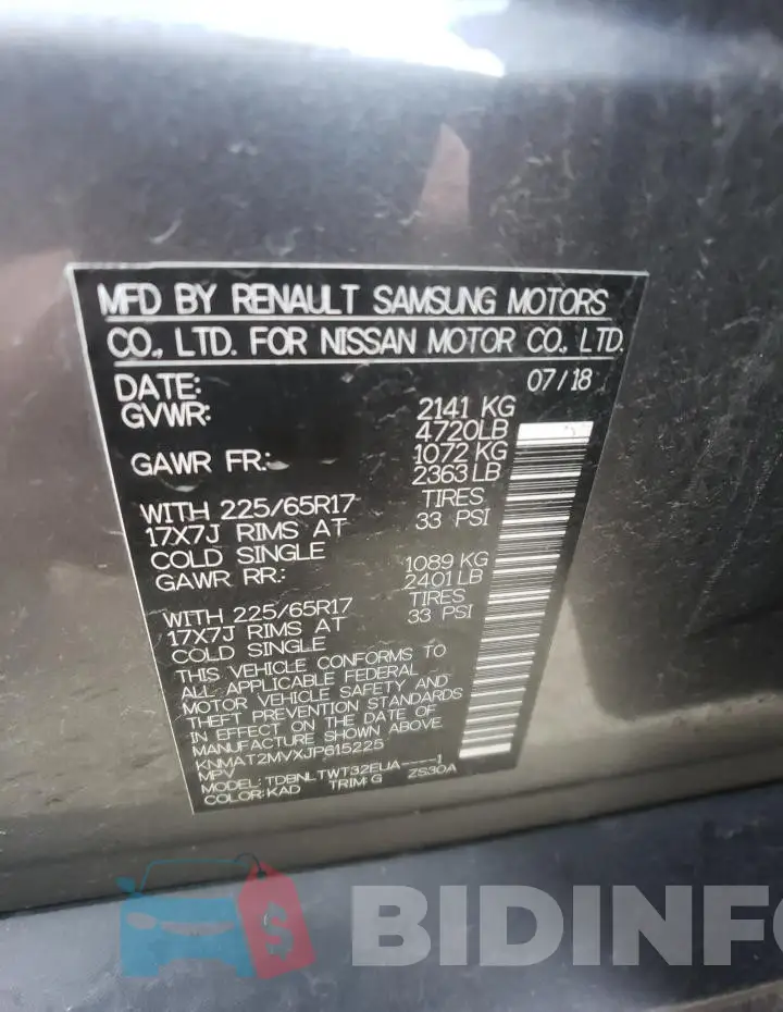KNMAT2MVXJP615225 Photo# 12