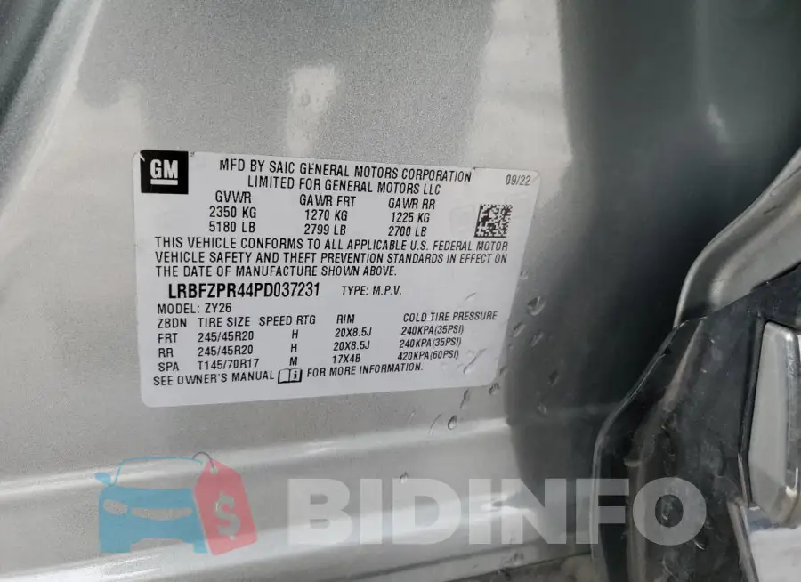LRBFZPR44PD037231 Photo# 12