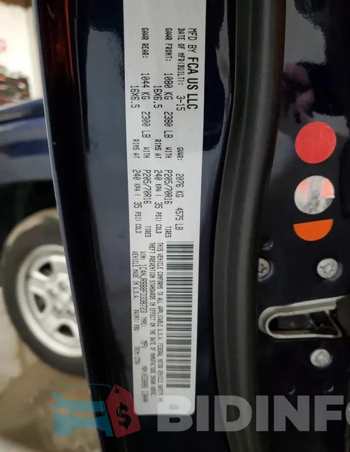 1C4NJRBB8FD338723 Photo# 14