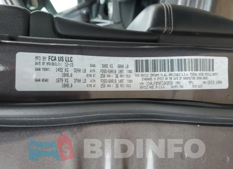 1C4RJFBM0FC243550 Photo# 14