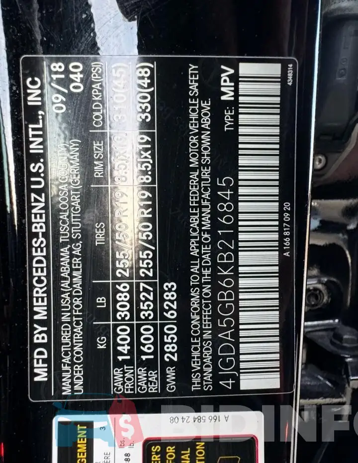 4JGDA5GB6KB216845 Photo# 10