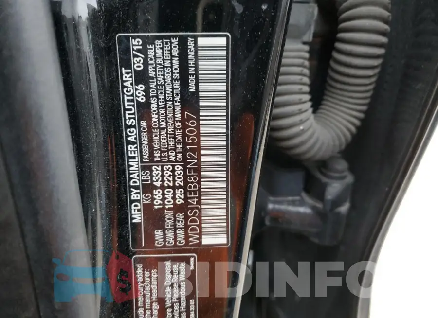 WDDSJ4EB8FN215067 Photo# 12