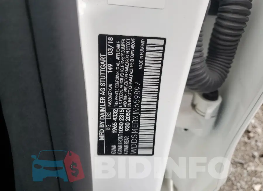 WDDSJ4EBXJN659897 Photo# 13