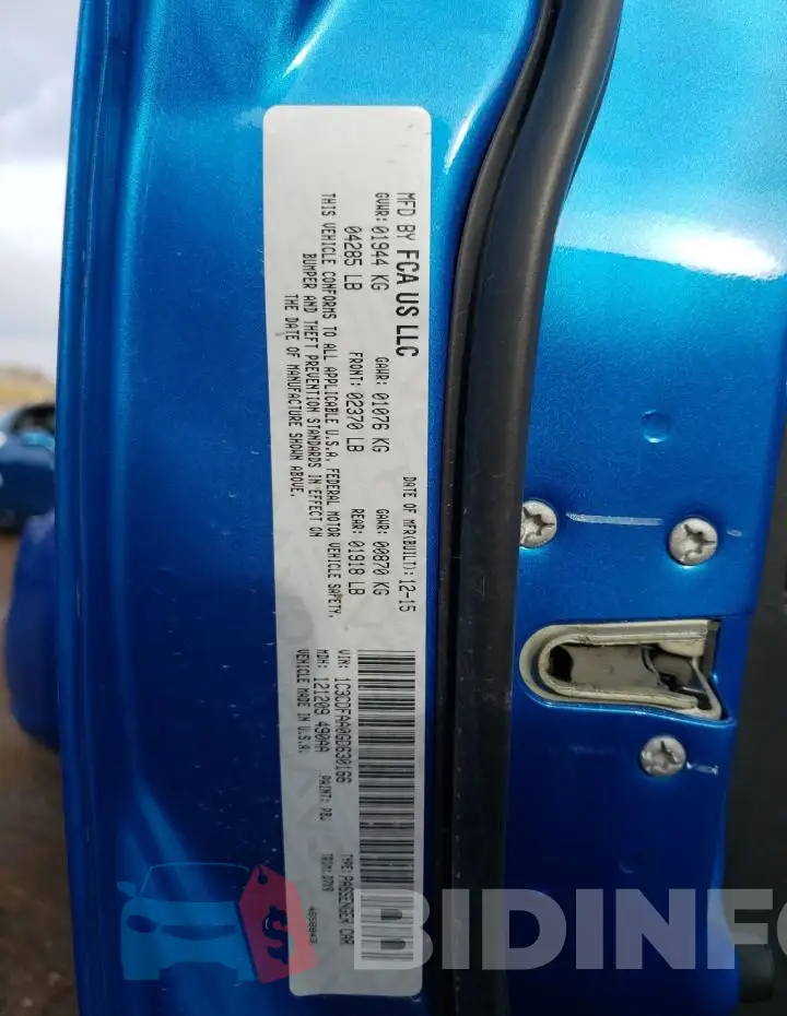 1C3CDFAA0GD630166 Photo# 12