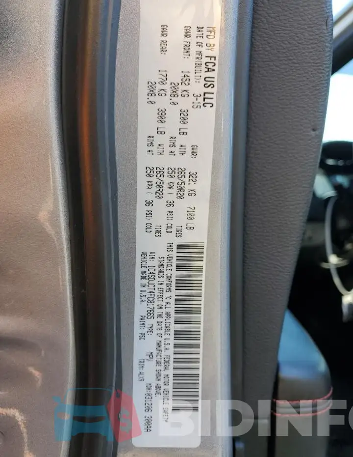 1C4SDJCT4FC817665 Photo# 13